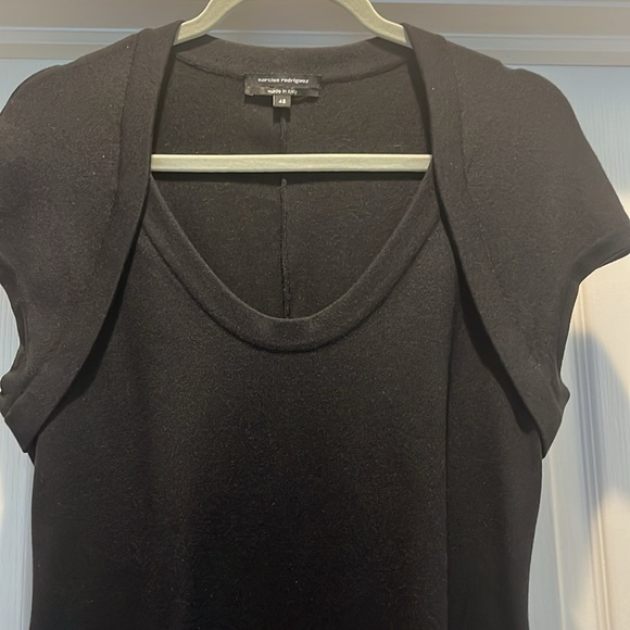 Narciso Rodriguez black wool knit dress - Picture 2 of 6